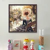 Victorian Girl-14CT Stamped Cross Stitch 50*50cm/19.69*19.69in