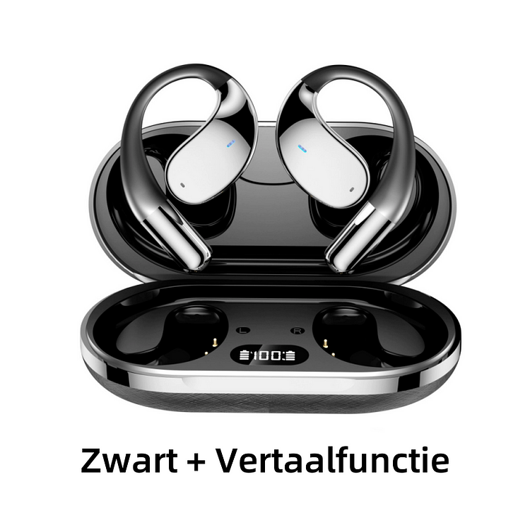 Cuffie open-ear wireless con display a LED