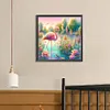 Flamingo Stream-Full Round Diamond Painting 40*40CM