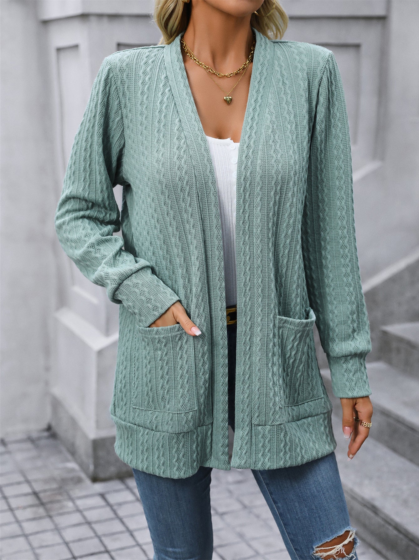 Women Long Sleeve V-neck Graphic Floral Printed Top