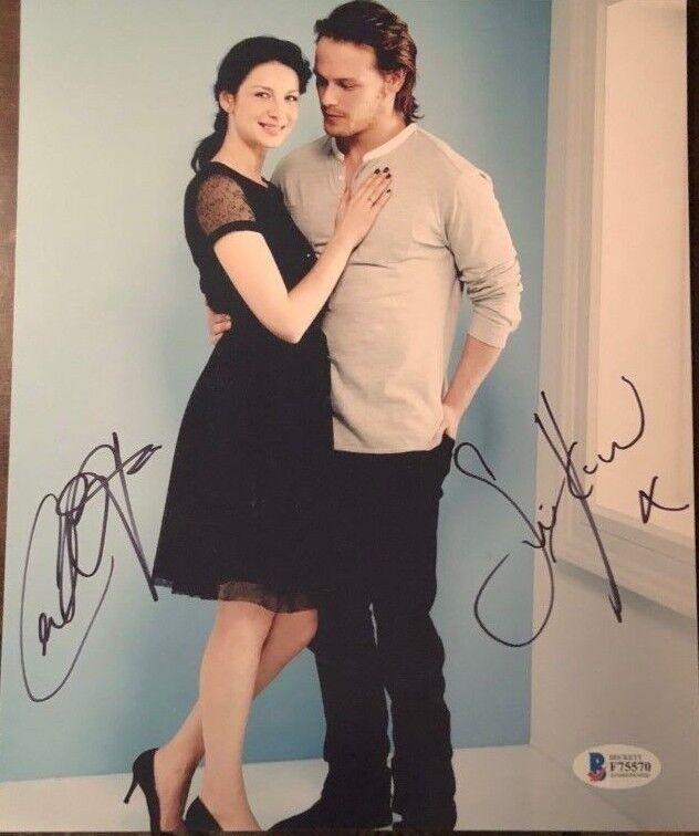 Sam Heughan Caitriona Balfe signed autographed 8x10 Photo Poster painting Outlander BECKETT COA