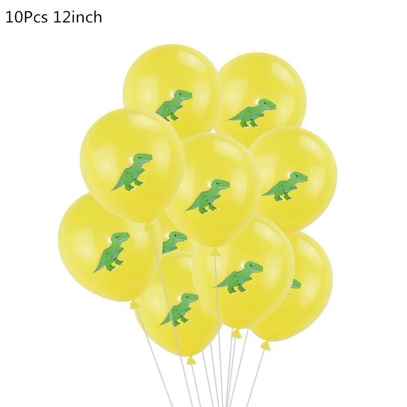 Dinosaur Birthday Party Dinosaur Foil Balloon Confetti Latex Ballons Dino Air Baloon Globos Kids Animal Jungle Party Decoration