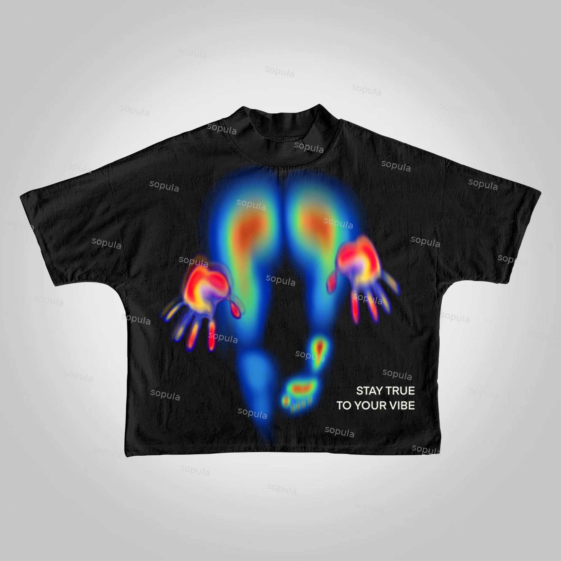 Sopula Abstract Graphics Of Heat-Sensitive Characters Cropped T-Shirts