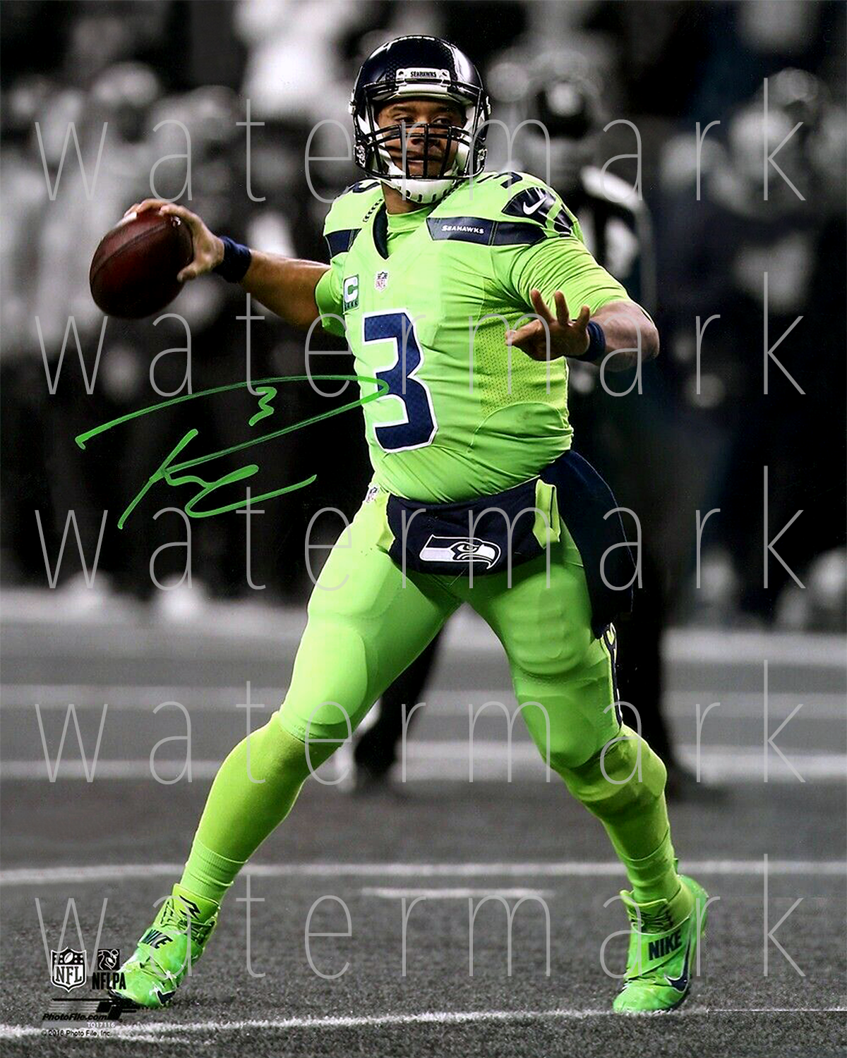 Russell Wilson Seattle Seahawks signed 8X10 Photo Poster painting picture poster autograph RP