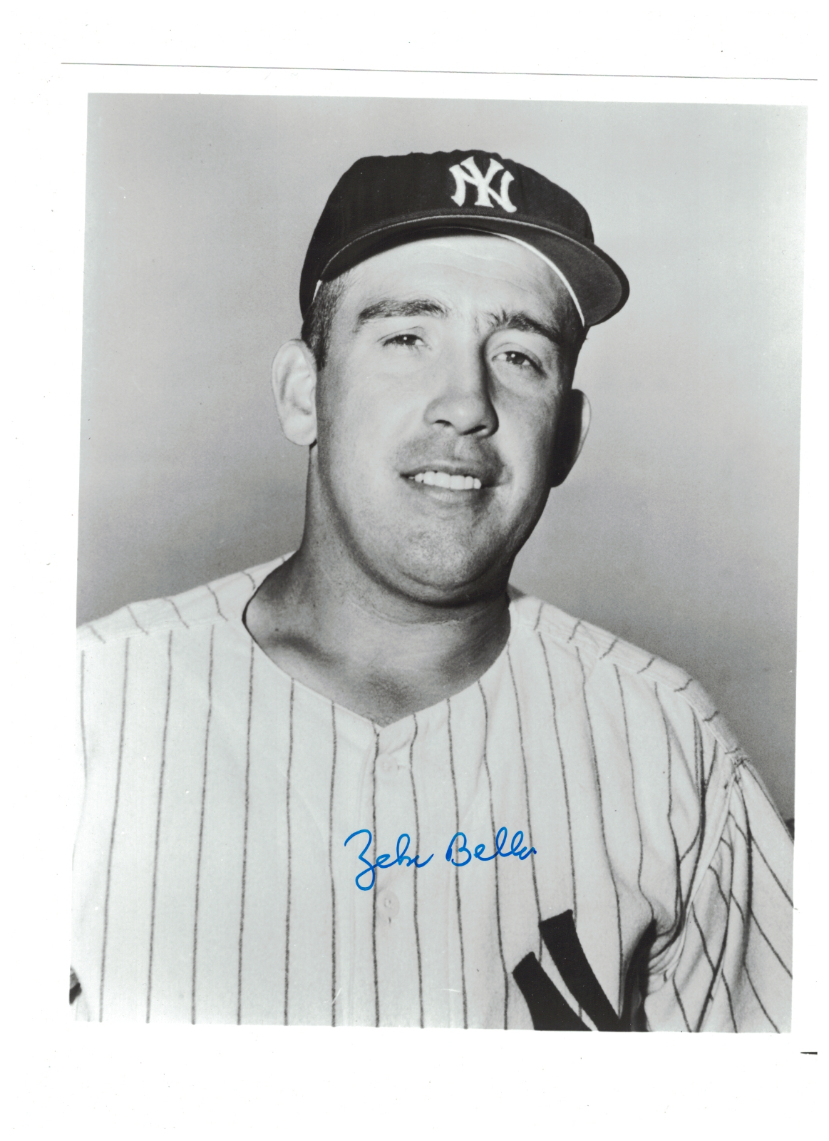 Zeke Bella New York Yankees Signed 8x10 Photo Poster painting W/Our COA RH2