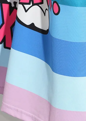 Chic o neck Cotton quilting clothes Indian Fabrics floral short Dress Summer