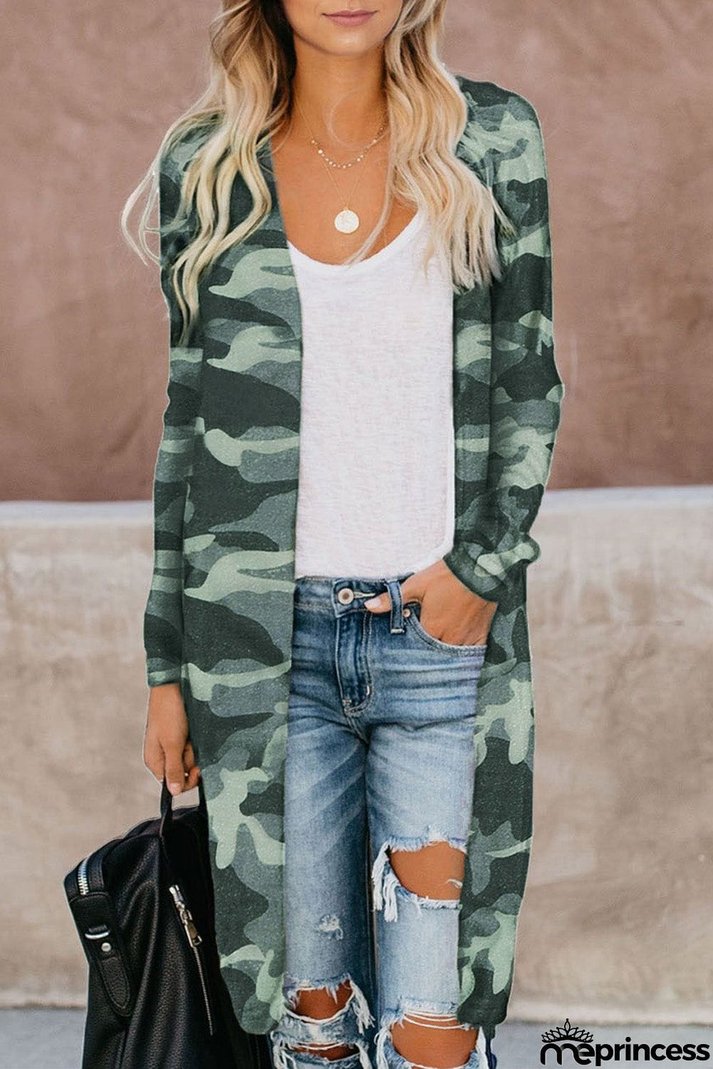 Print Long Cardigan
