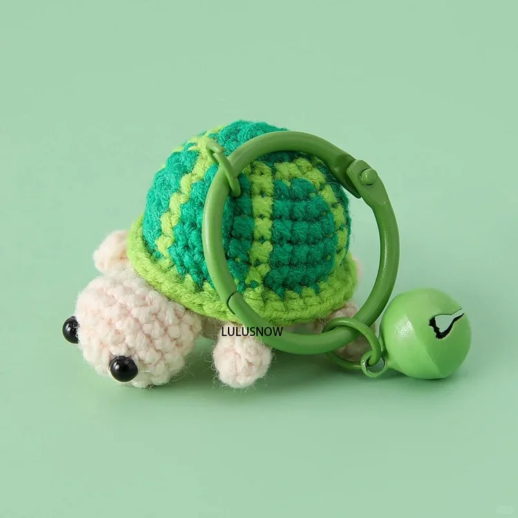 Lulusnow Handmade Cute Sea Turtle Crochet Key Chain Bag Accessories