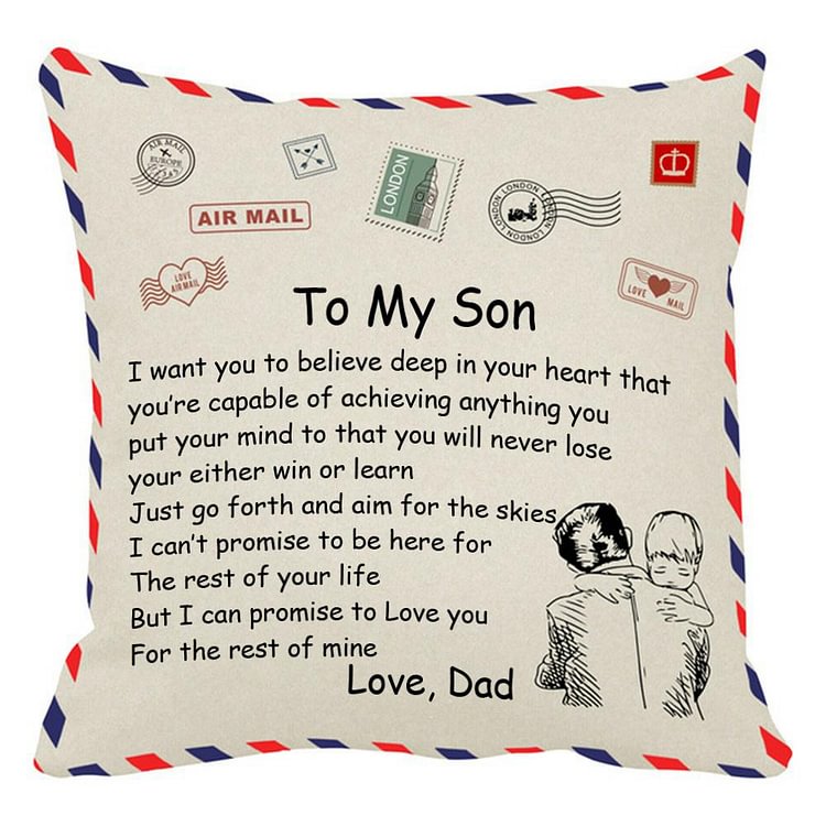 Dad to Son Pillowcase - You Will Never Lose You Either Win or Learn