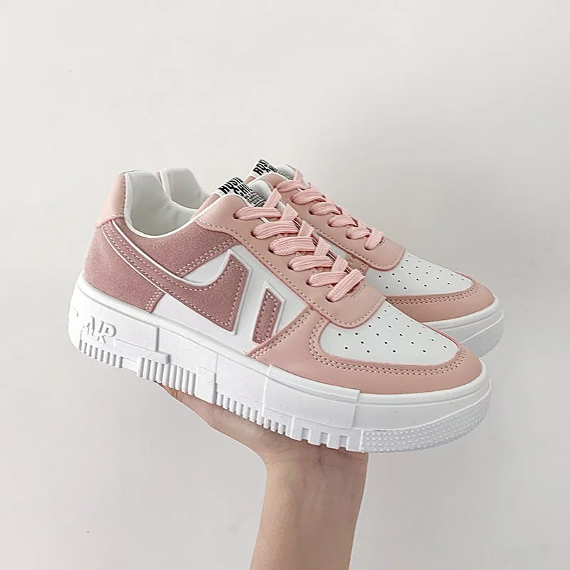 2021 Hot Flats Woman Sneakers Women's Shoes Ladies Casual Breathable Female Vulcanized Shoes Lace Up Woman Comfort Walking Shoes