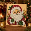(20x20cm)Santa Claus Pearl Painting Art Kits With Inner Frame Pearl Gem Paintings Picture Arts Craft for Adults Beginners Home Wall Decor