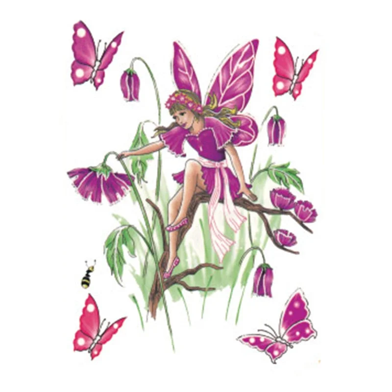 Pink Bloom Rose Water Transfer Fake Tattoo Stickers Women Body Chest Art Temporary Waist Bracelet Flash Tatoos Flower For Girl