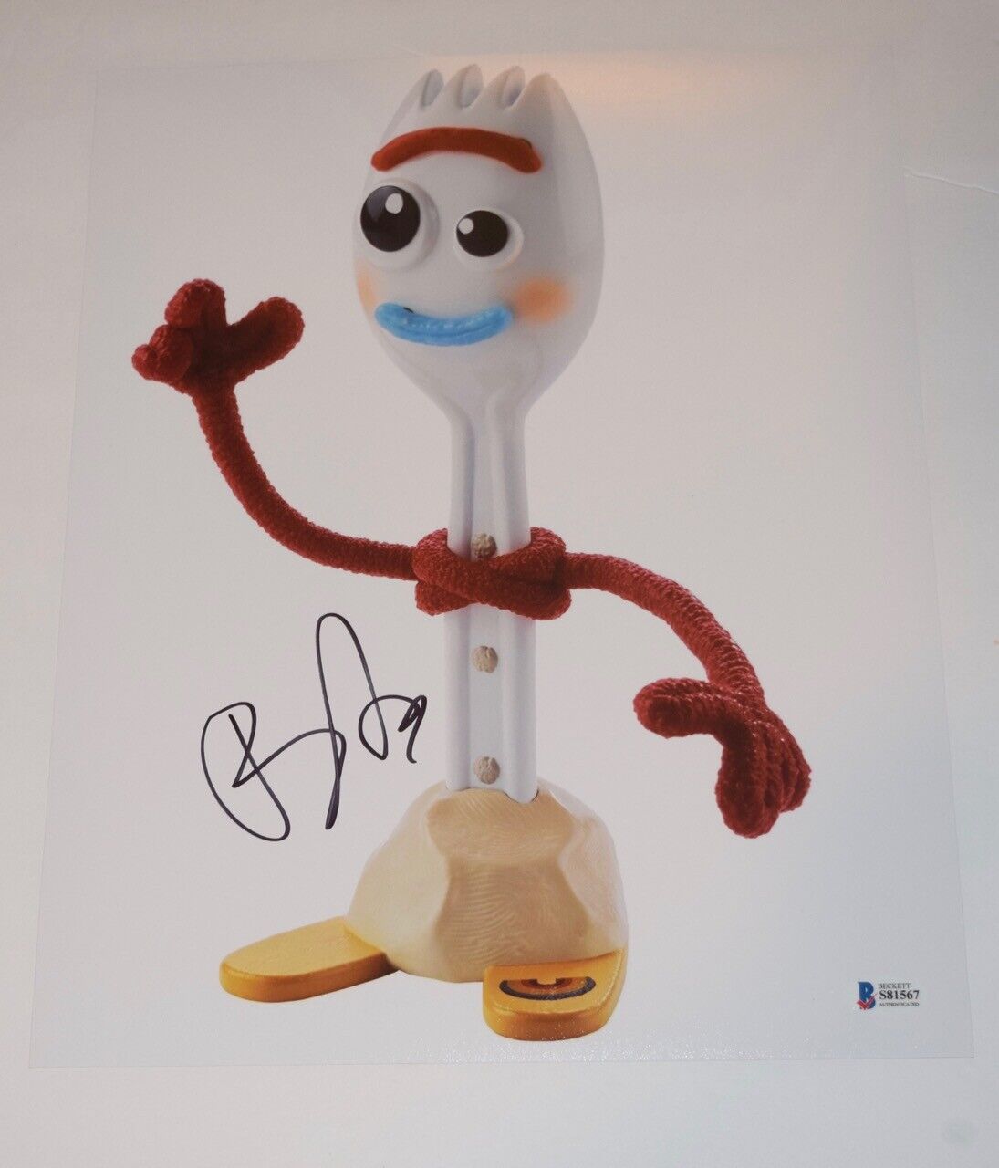 Tony Hale Signed Autographed 11x14 Photo Poster painting Forky Toy Story 4 BAS Beckett COA