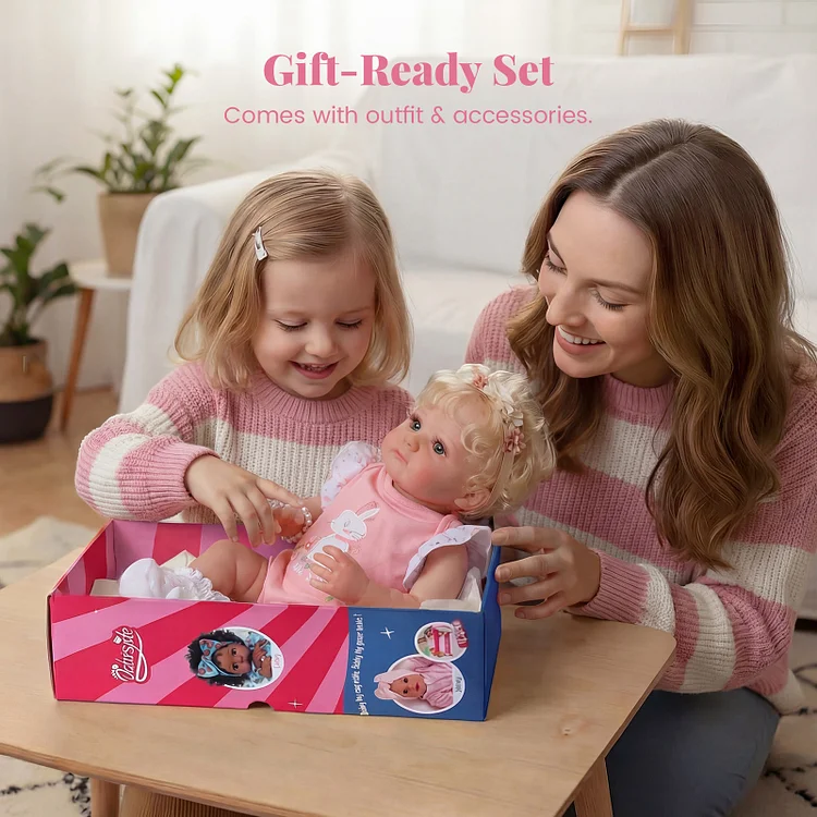 Upgraded Babeside Ziva 20” Reborn Baby Girl – Smiling Face