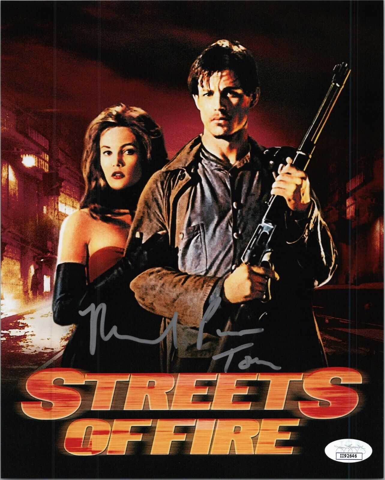 ~~ MICHAEL PARE Authentic Hand-Signed Streets of Fire