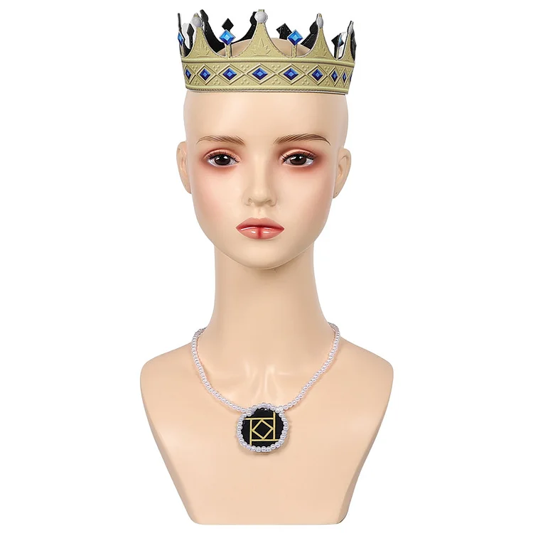Wish 2023 Queen Amaya Yellow Crown Cosplay Accessories Halloween Carnival Props