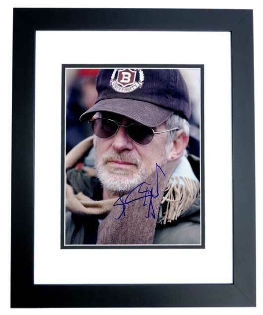 Steven Spielberg Signed Director 11x14 inch Photo Poster painting FRAMED Jaws, ET, Jurassic Park