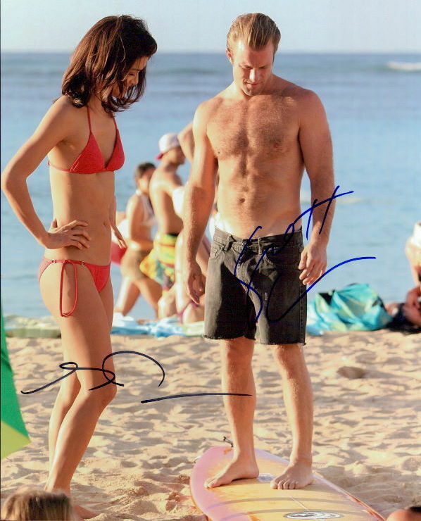 Hawaii Five-0 (Scott Caan & Grace Park) signed 8x10 Photo Poster painting in-person