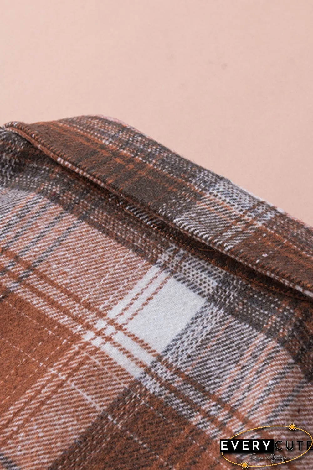 Plaid Long Sleeve Shirt with Pocket