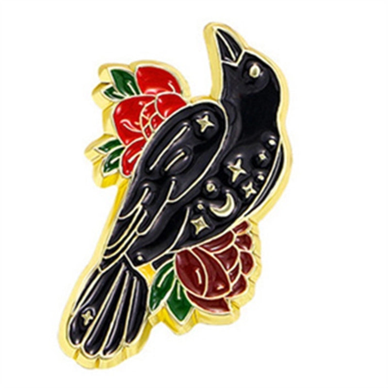 Casual Cartoon Style Cute Crow Animal Parrot Alloy Unisex Brooches