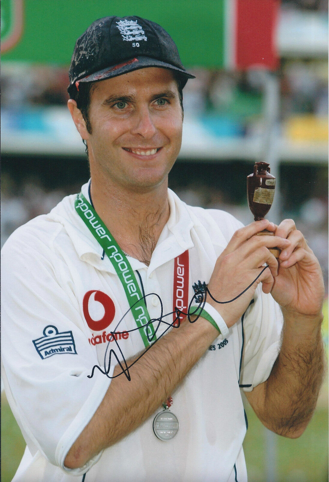 Michael VAUGHAN Signed Autograph 12x8 Photo Poster painting AFTAL Ashes England Cricket Winner