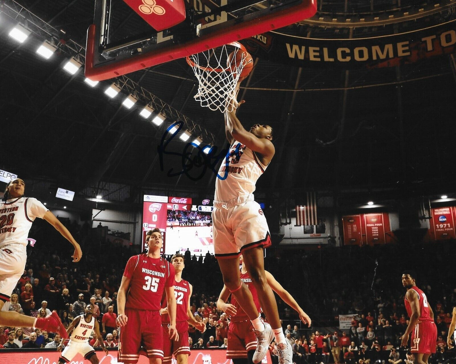 Charles Bassey signed Western Kentucky Hilltoppers 8x10 Photo Poster painting autographed WKU 4