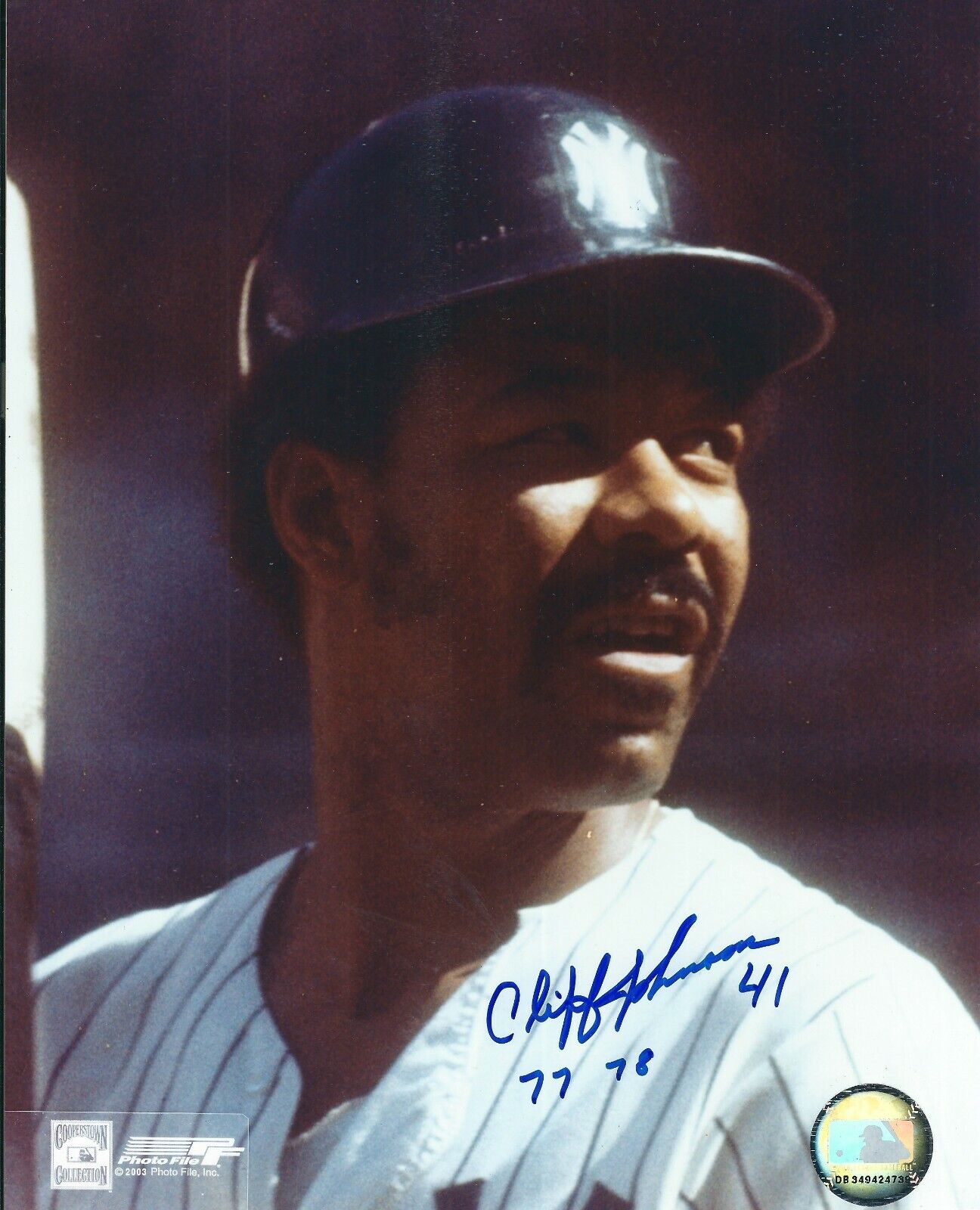 Signed 8x10 CLIFF JOHNSON New York Yankees Autographed Photo Poster painting - COA