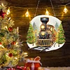 Diamond Painting Acrylic Christmas Train Diamond Painting Hanging Pendant Ornaments