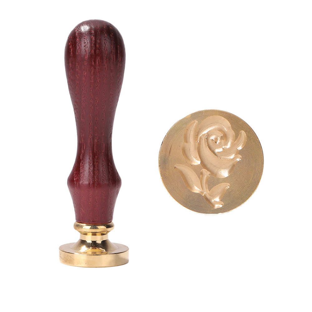 

25mm Rose Wax Seal Stamp Copper Head - Wax Seal Stamp, 501 Original
