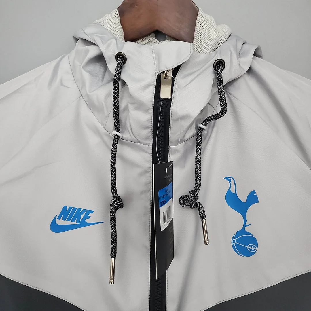 2021/2022 Tottenham Jersey Windbreaker Black-Grey