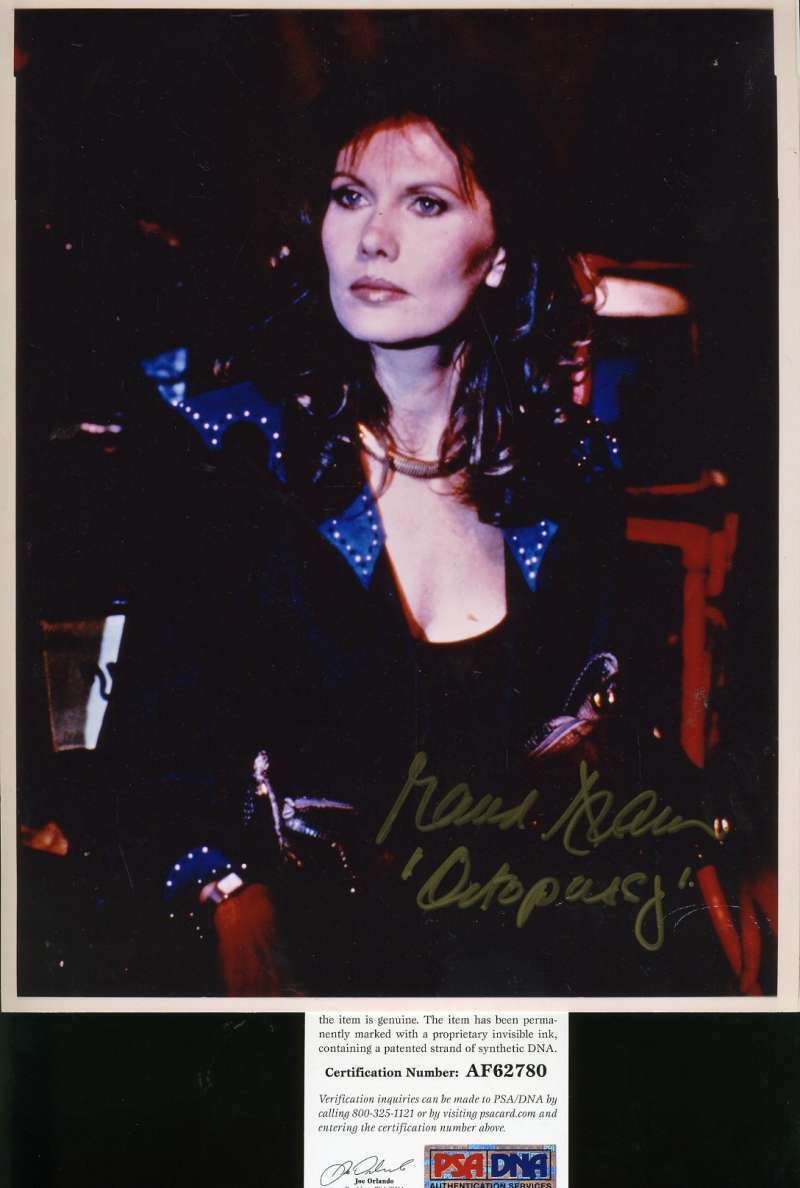 Maud Adams Psa Dna Coa Hand Signed 8x10 Photo Poster painting Autograph