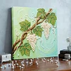 DIY Pearl Painting Grape Bunches for Home Wall Decor with Frame(25x25cm)