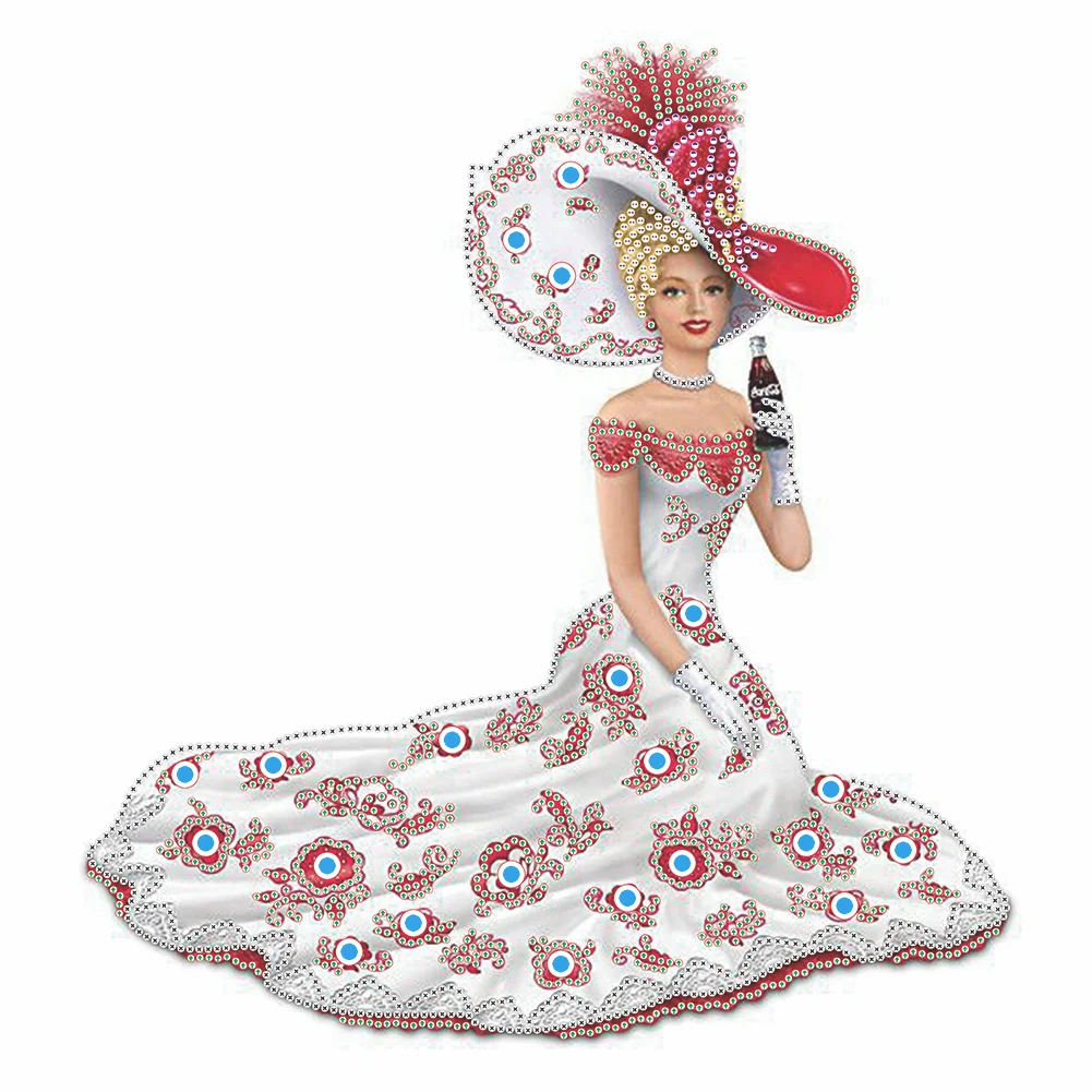 Diamond Painting - Special Shaped Drill - Dress Lady(40*40cm)