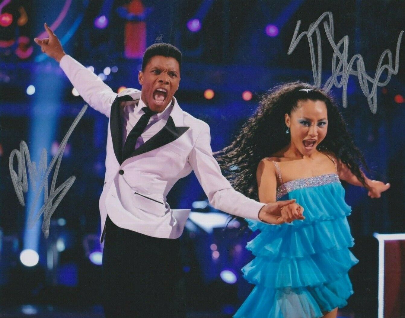 Rhys Stephenson / Nancy Xu **HAND SIGNED** 8x10 Photo Poster painting ~ Strictly Come Dancing