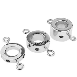 pornhint Pornhint New Rings Metal Chastity Cage Clamp Screw Stretcher Ring