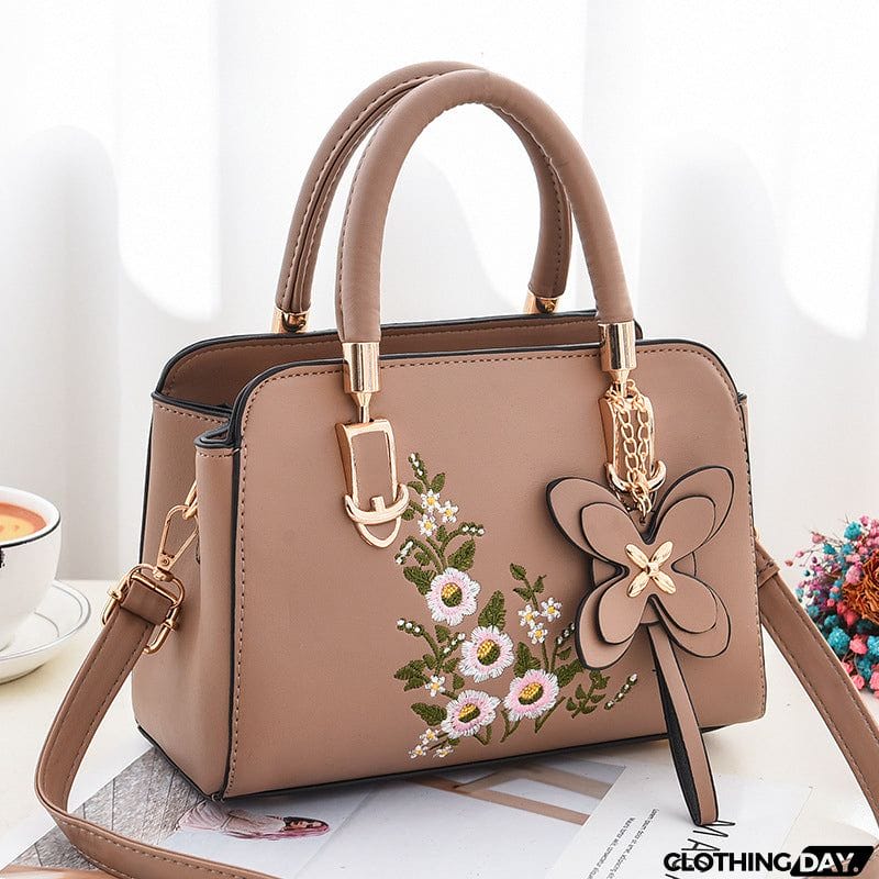 Delicate Elegant Floral Embroidery Handbags for Ladies