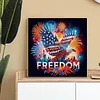 Diamond Painting-DIY Crystal Rhinestone Flag Eagle
