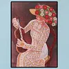 Diamond Painting-DIY Crystal Rhinestone Lady with Bowler Hat