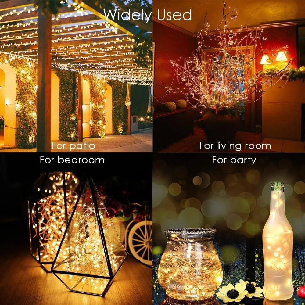 Solar String Fairy Lights 12m 100LED