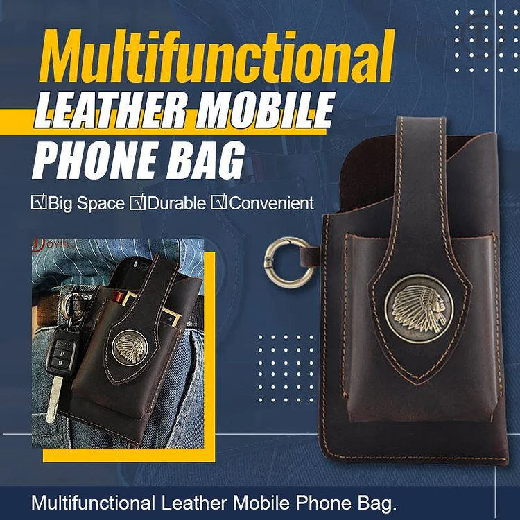 40% OFF 💥 Multifunctional Leather Mobile Phone Bag