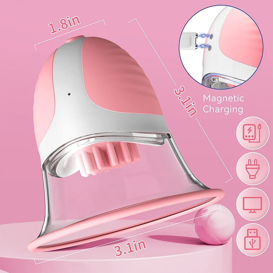 Sucking Rotating Vibrating Breast Nipple Pump