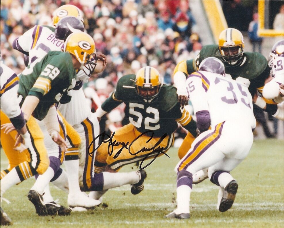 George Cumby autographed Color 8 x 10 Green Bay Packers#2