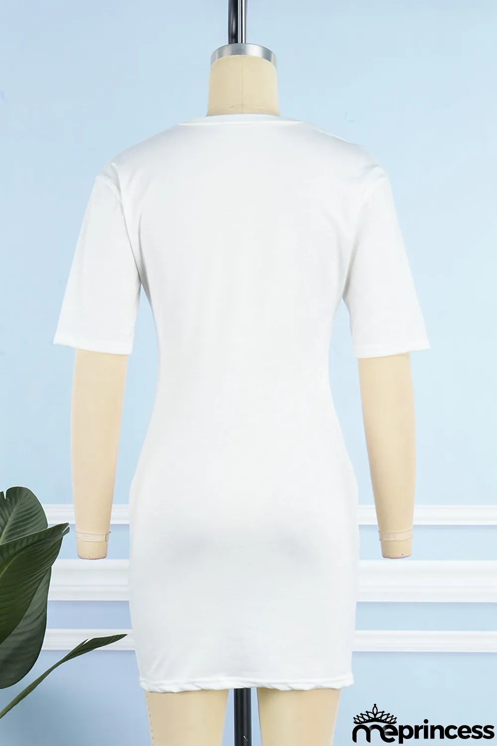 Grey Casual Print Patchwork O Neck Straight Plus Size Dresses