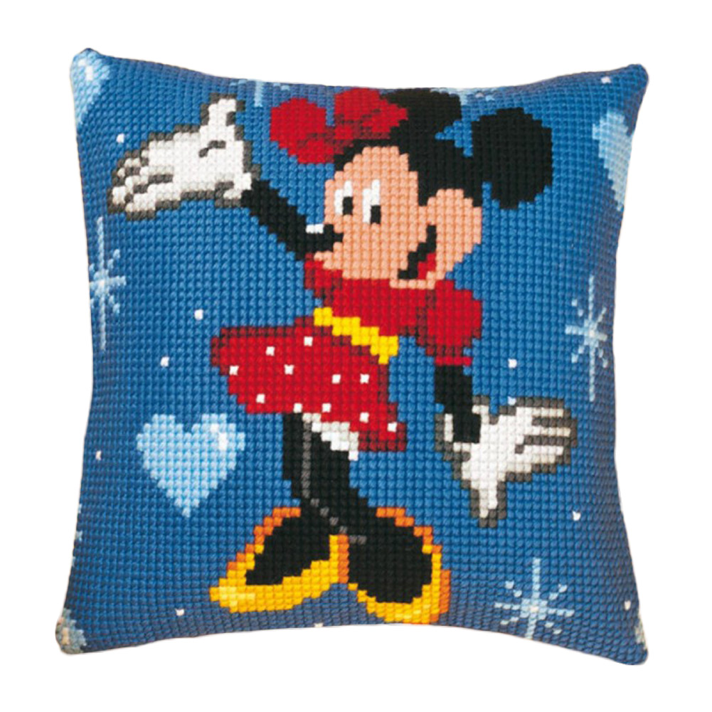 

Cartoon Mouse - 11CT Stamped Cross Stitch Pillowcase - 40*40CM, 501 Original