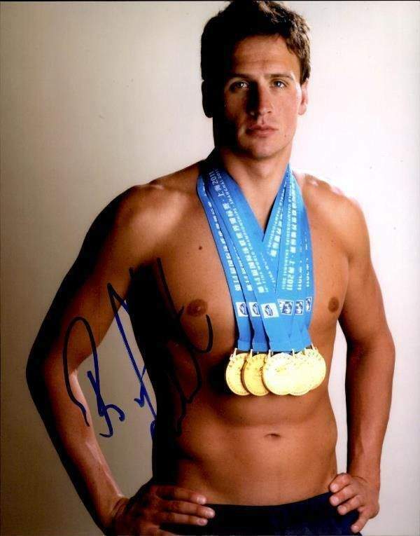 Ryan Lochte authentic signed swimming 8x10 Photo Poster painting W/Cert Autographed A0012