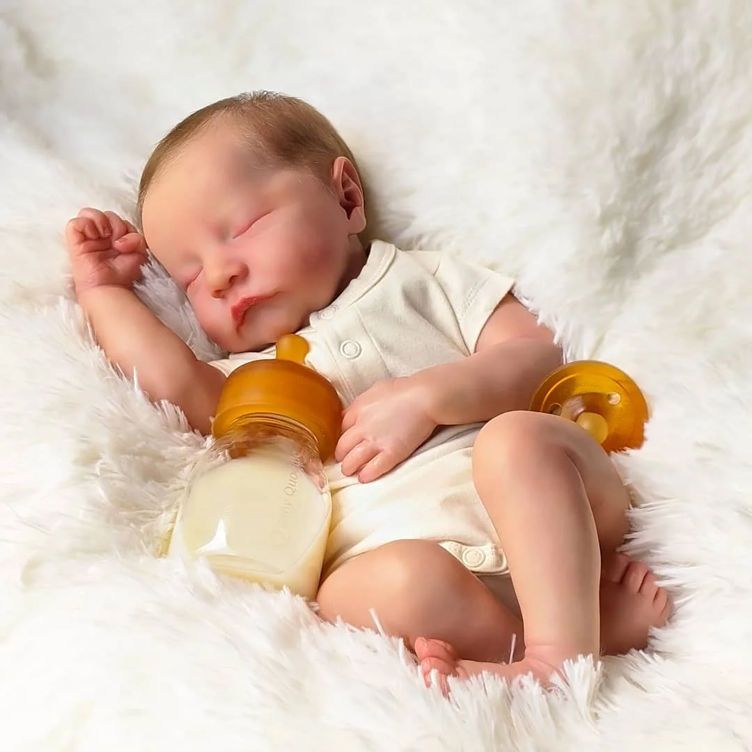 20'' Newborn Sleeping Baby Preemie Handmade Soft Reborn Baby Doll Boy Named Noren with "Heartbeat" and Sound -Creativegiftss® - [product_tag] RSAJ-Creativegiftss®