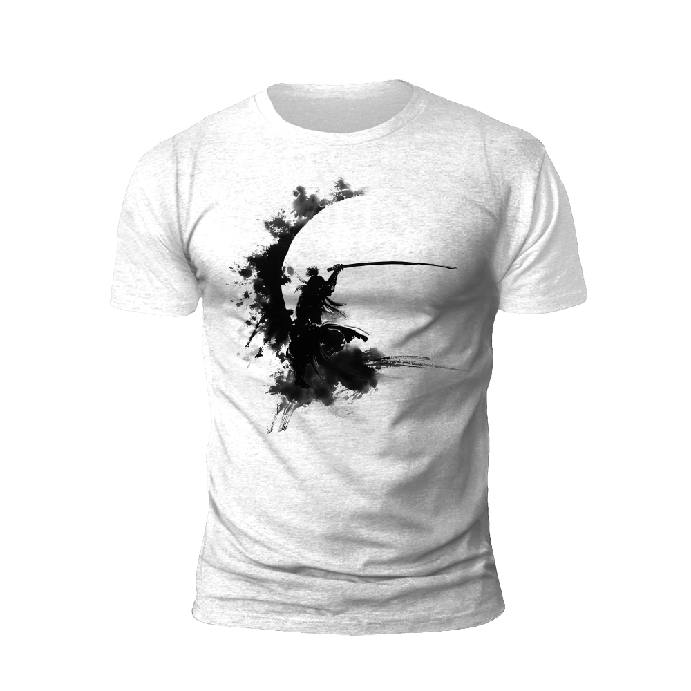 Ink Wash Warrior: The Art of Combat T-shirt