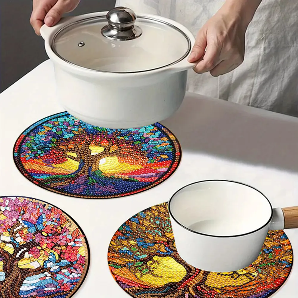 DIY Diamond Dot Kits Tree Of Life Diamond Crafts Projects for Beginners