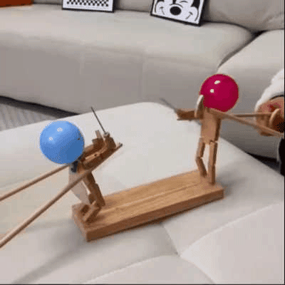 🎁HANDMADE WOODEN FENCING PUPPETS [Video] [Video]