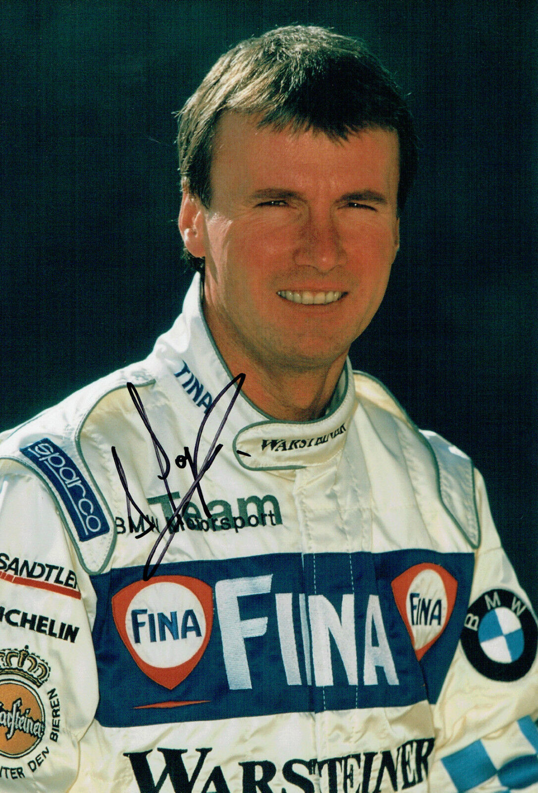 Steve SOPER SIGNED12x8 Photo Poster painting AFTAL COA Autograph British Touring Car BMW Driver